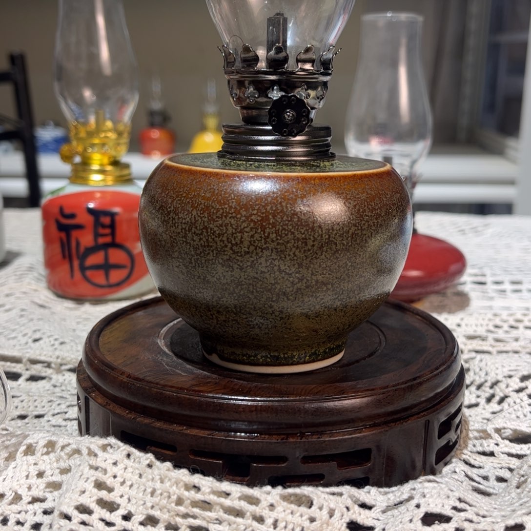 摆件景德镇陶瓷香薰灯