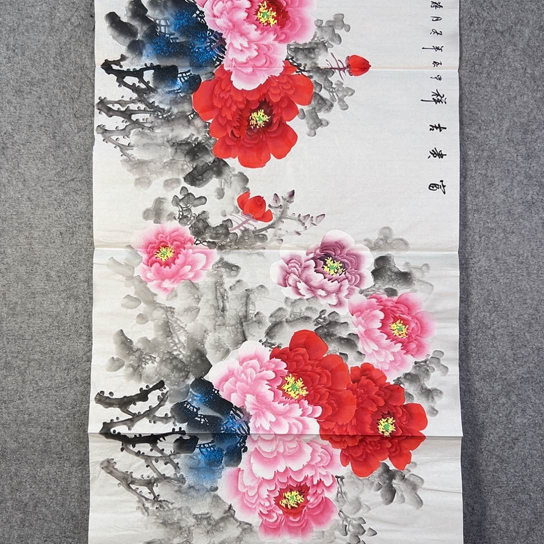 国画663 花鸟在此处飞翔也不太