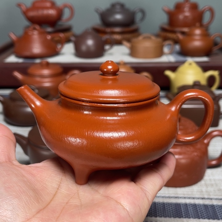 茶壶紫砂全手工制作170cc