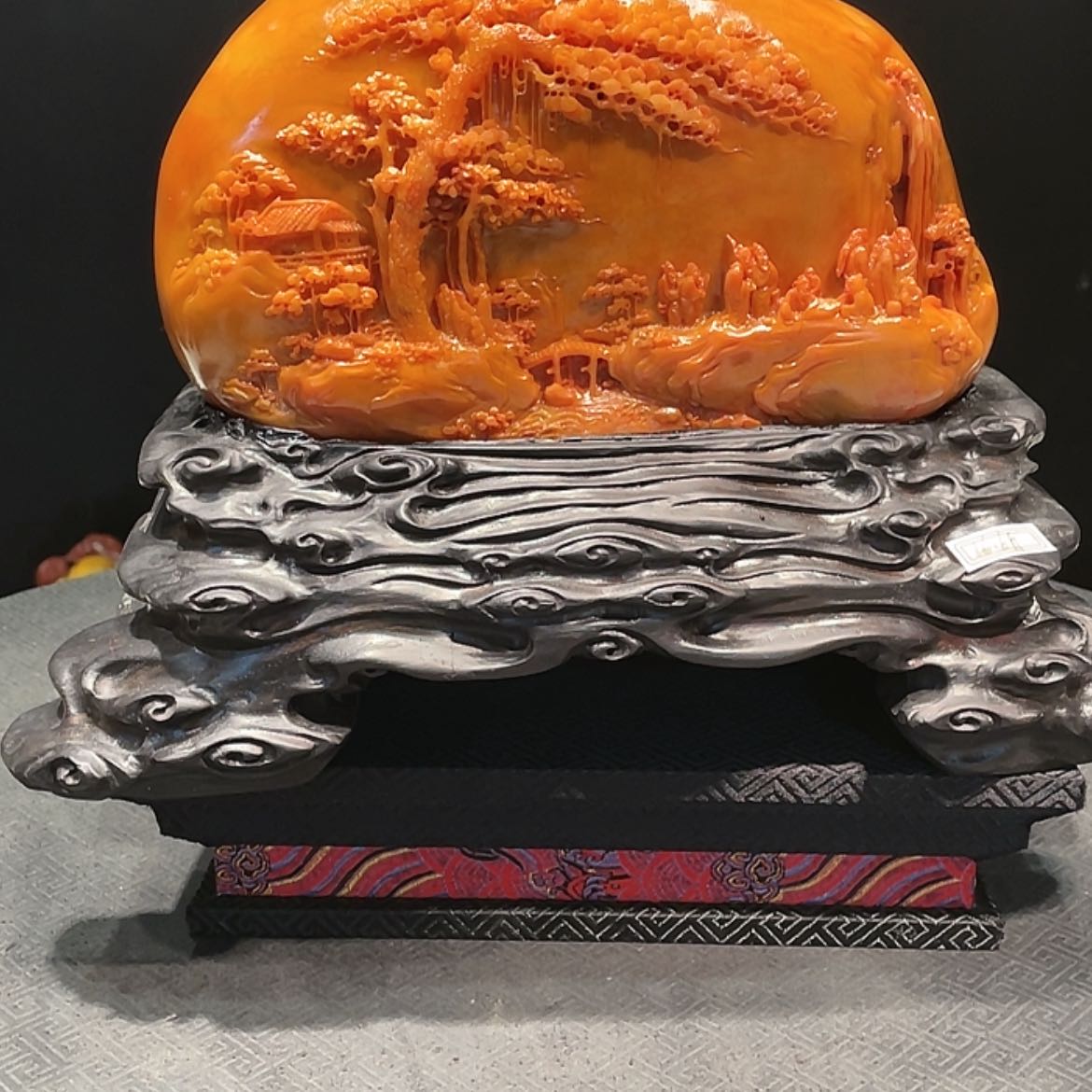 【闪购商品】寿山石大***龙山水摆件工艺品