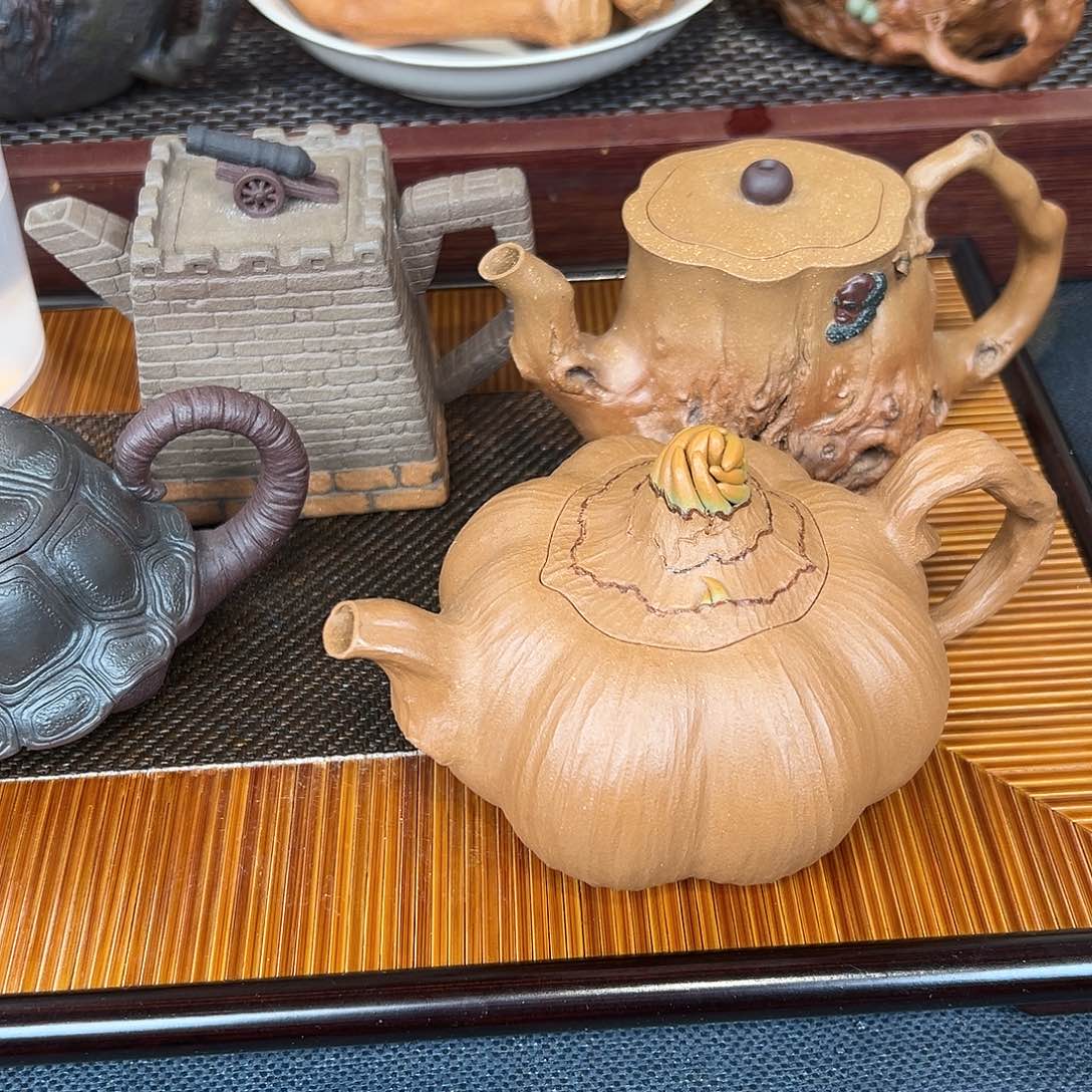 紫砂茶杯香*儿大蒜吃哥哥和黄金