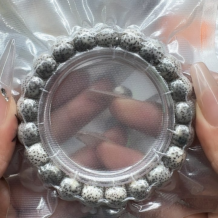 星月菩提手串299高端卡姿兰绿包白星月菩提11桶单圈