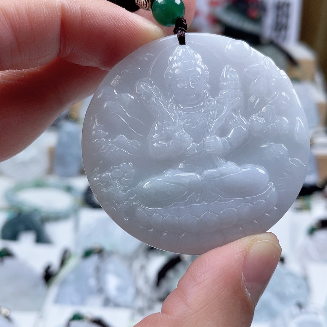 翡翠颈饰未镶嵌0489挂件