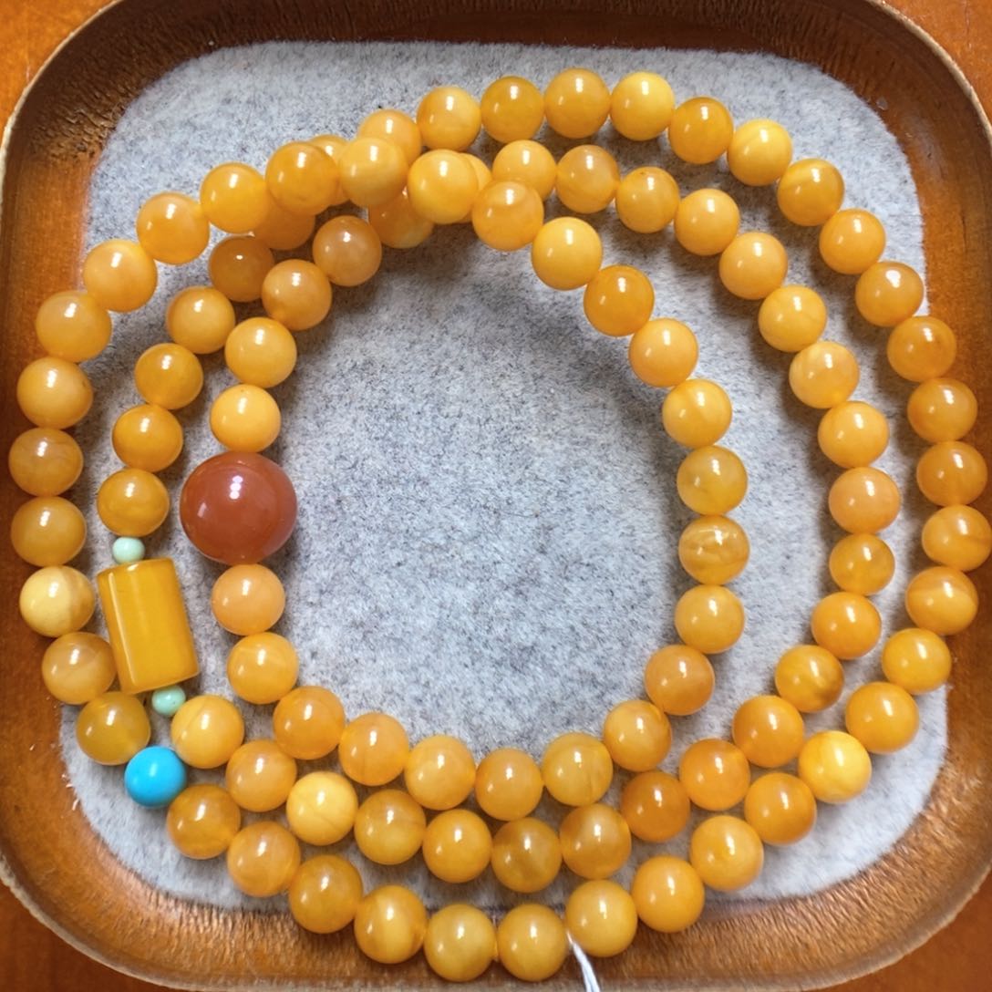 蜜蜡手串未镶嵌蜜蜡手串