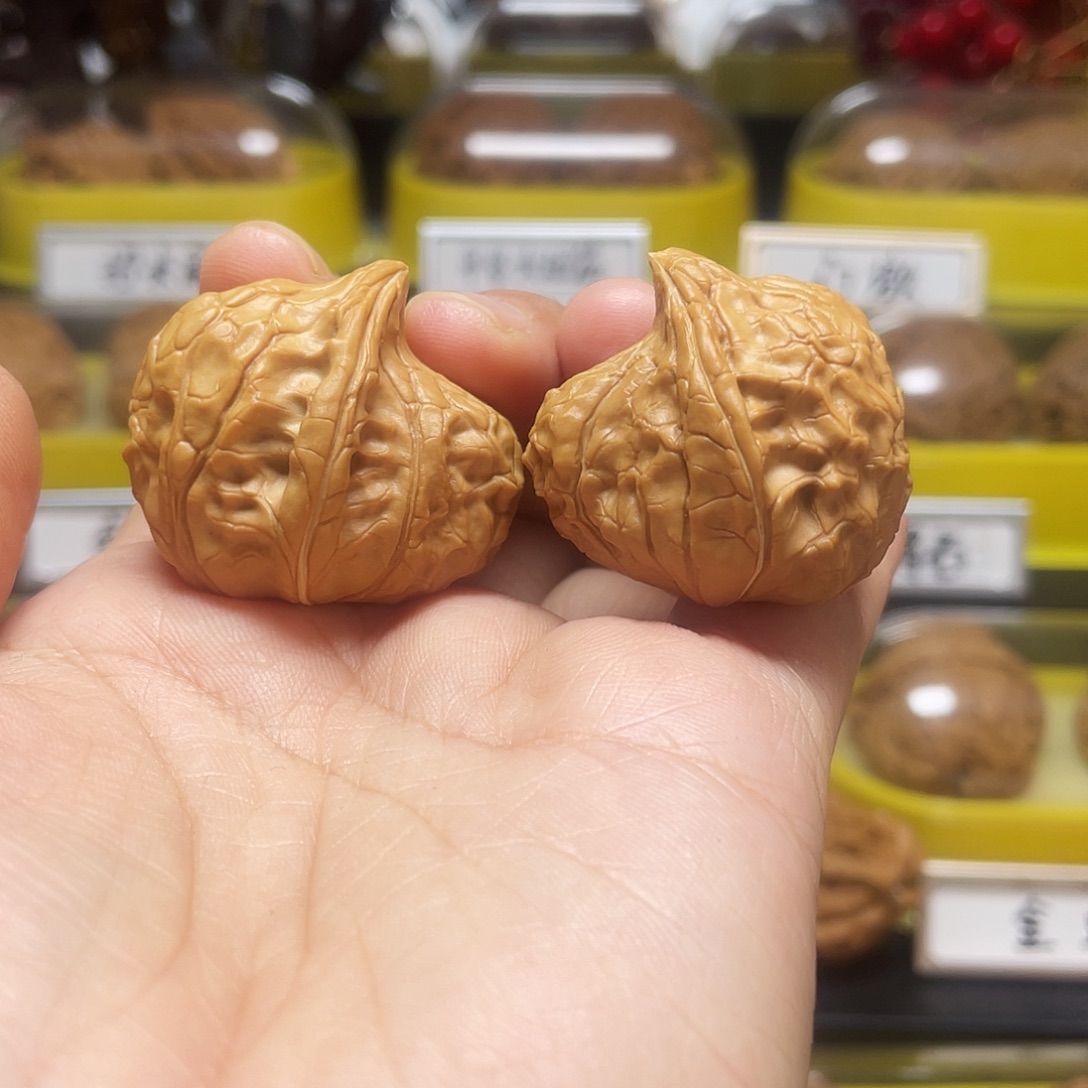 把件文玩核桃甲骨文30尺寸5899
