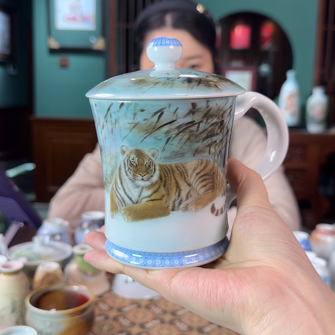 瓷片陶瓷作品 手绘作品