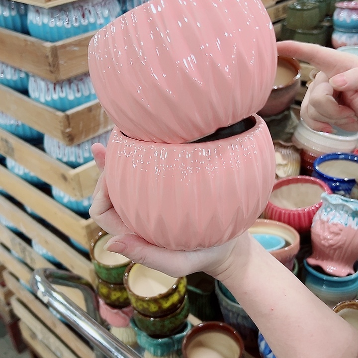 有孔，凑单福利满10元发货陶瓷多肉花盆！