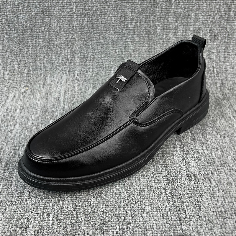 5161新款男士套脚皮鞋时尚正装男鞋子软底休闲皮鞋