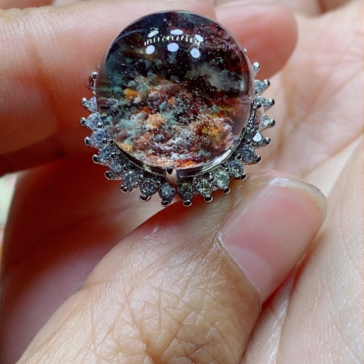 水晶戒指未镶嵌水晶