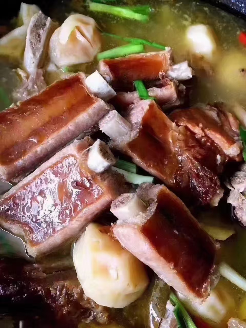 柴火烟熏腊排骨土家风味湖北五峰特产美食