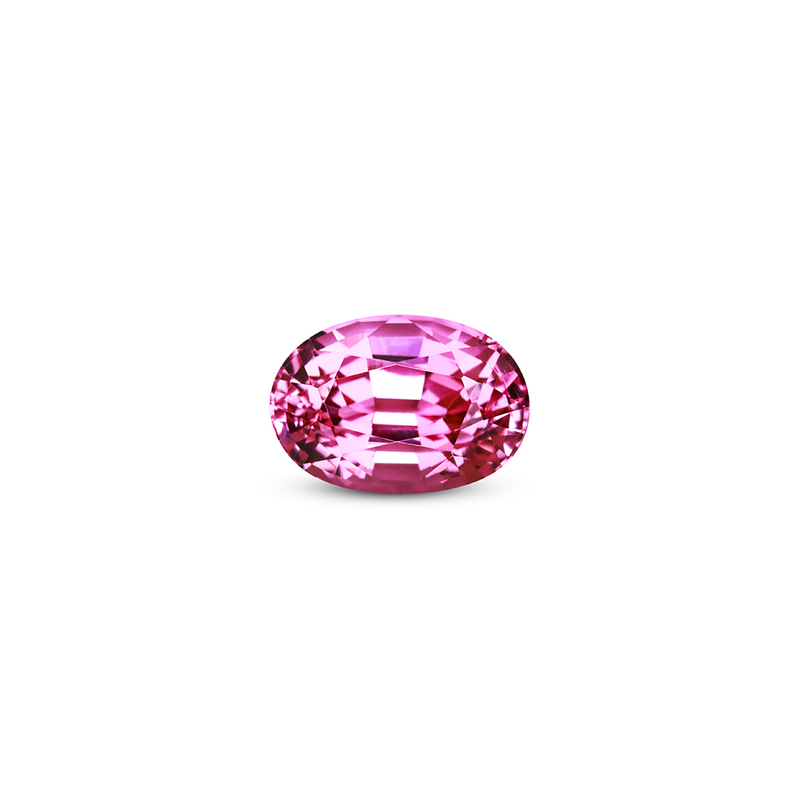 阿富汗粉碧玺 3.23ct  Pink Tourmaline 彩色宝石裸石 LJK2614