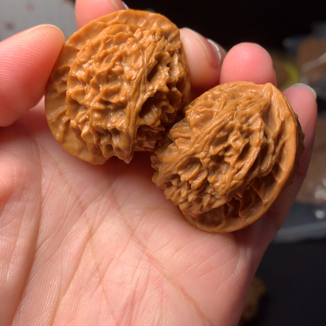 吊坠文玩核桃苹果园半壁34