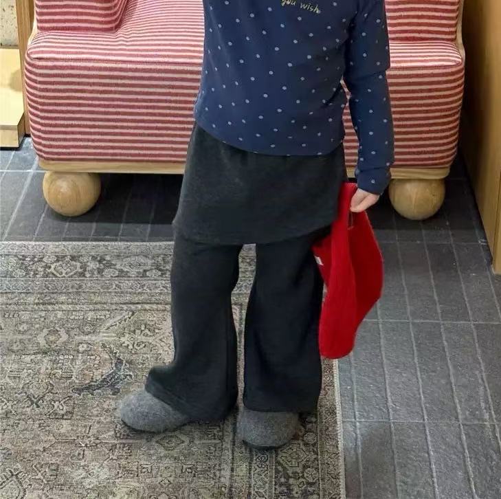 【X3】甜久8802加厚绒裙裤童装