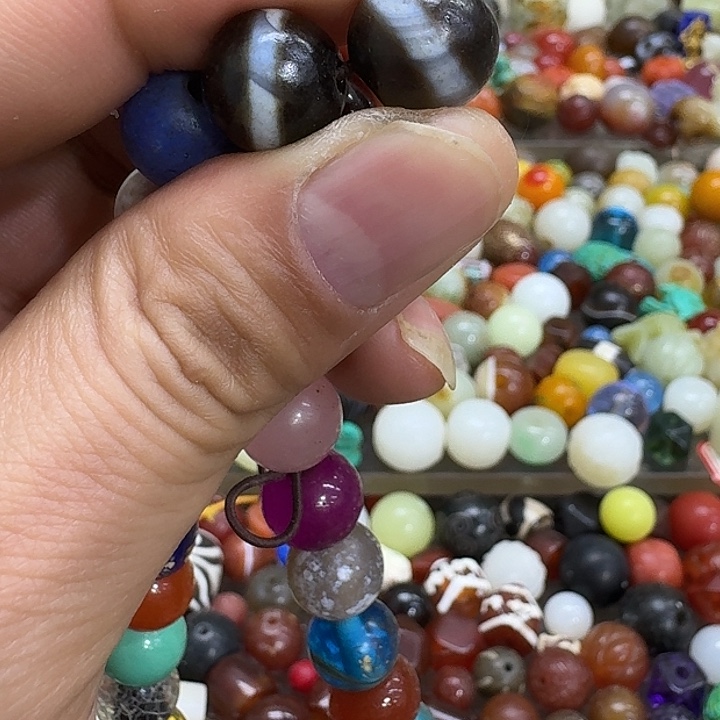 星***火玛瑙/玉髓合金珠宝半成品