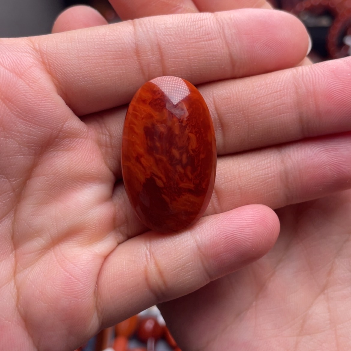 【闪购商品】未镶嵌满肉火焰纹吊坠南红玛瑙