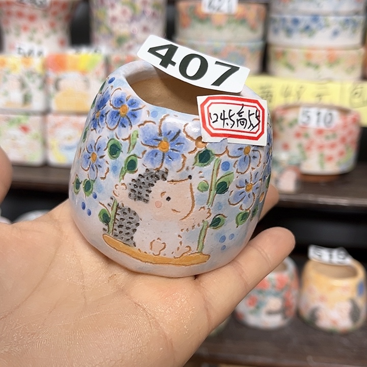 红陶手工多肉植物花盆