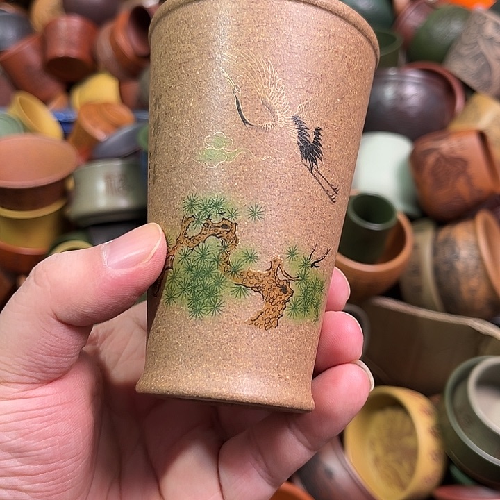 紫砂茶杯全手工紫砂主人杯