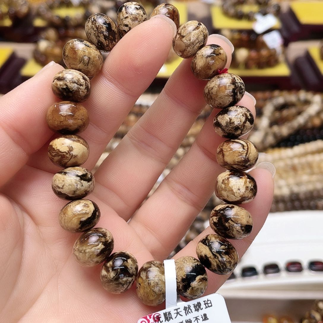 琥珀裸石未镶嵌十二