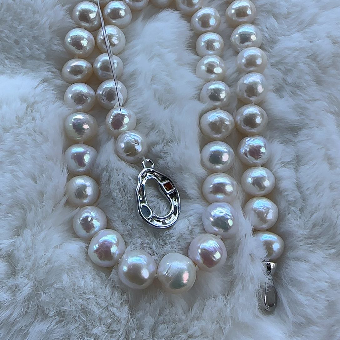 未镶嵌项链定制910 淡水珍珠