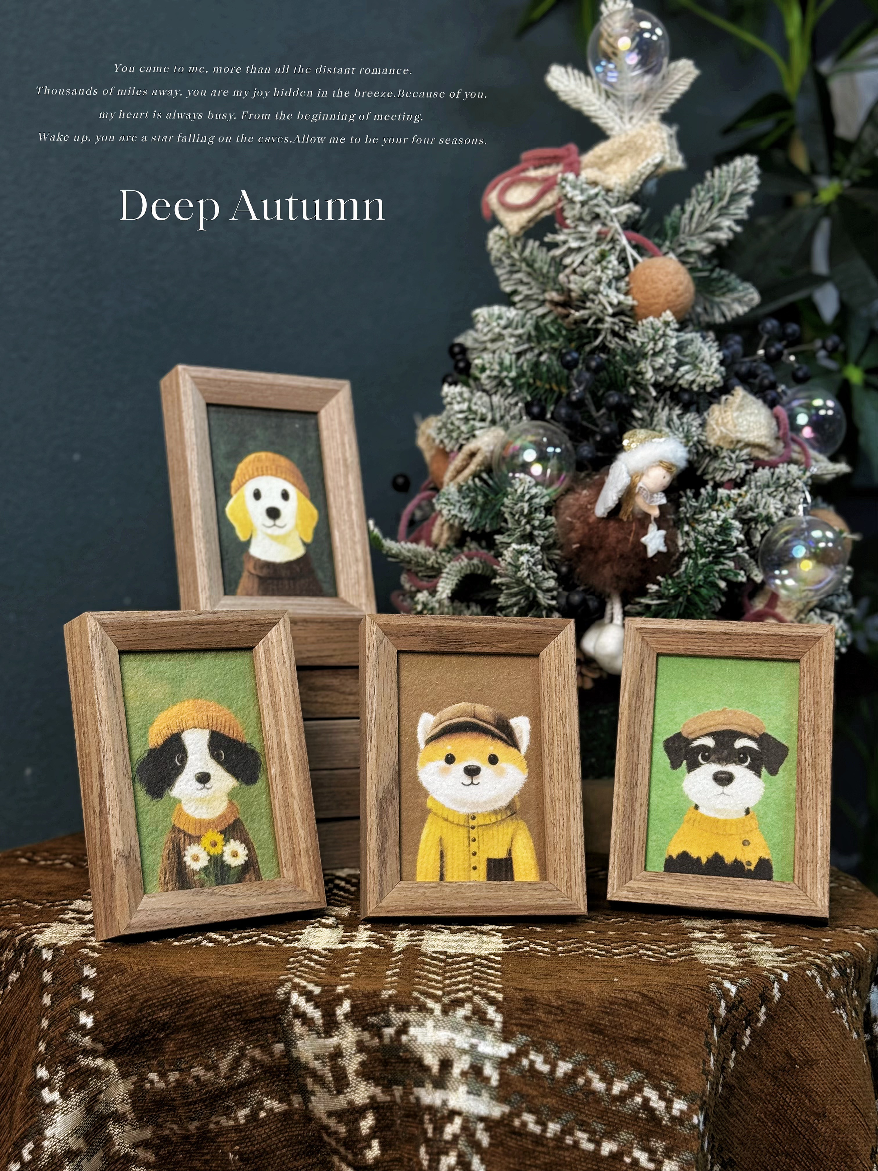 金亭沙画【萌宠系列】装饰画电视柜摆画斗柜装饰画摆台创意风摆画