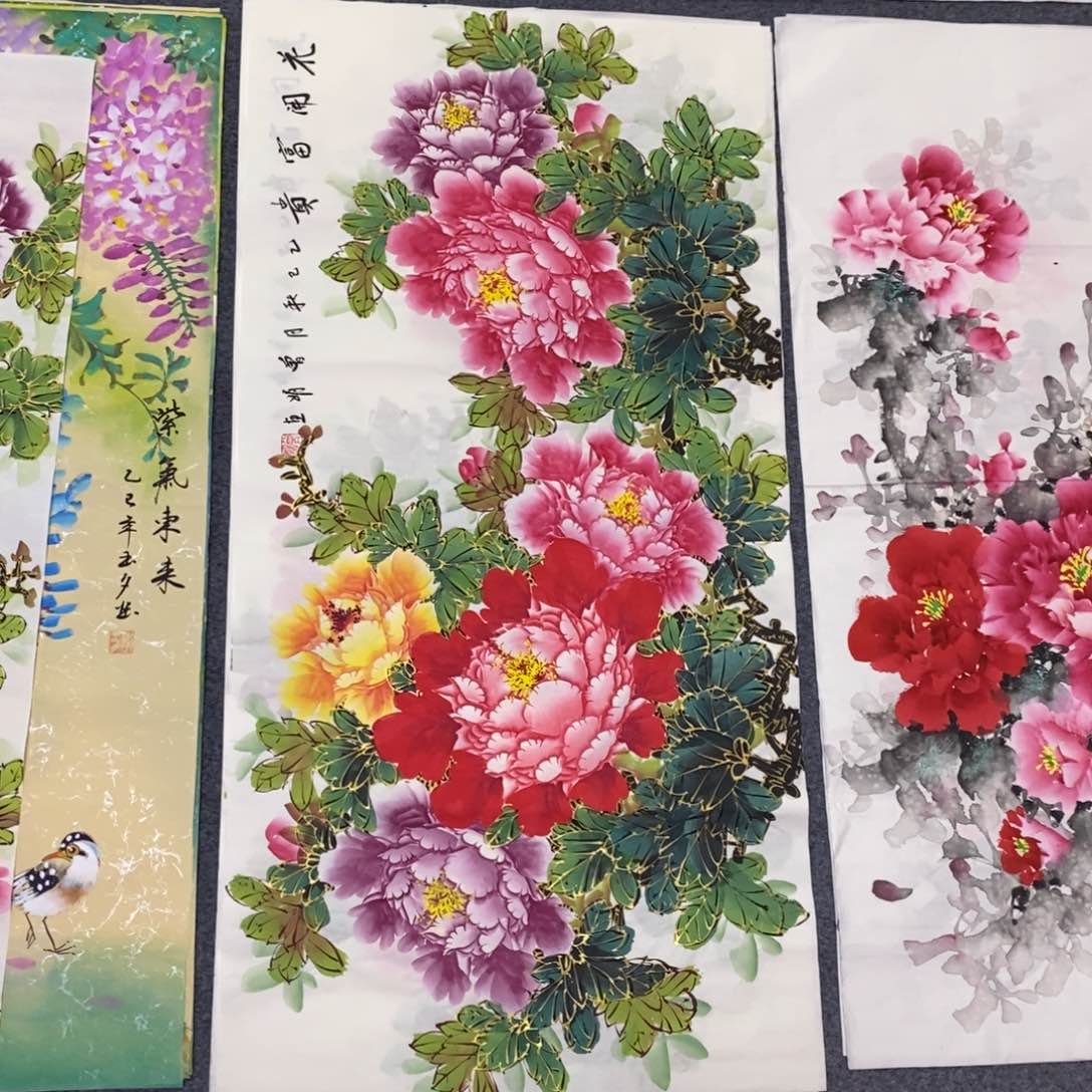 国画尺寸100✖️50三尺精品手绘画