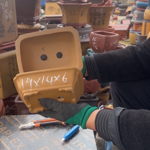 红陶紫砂花盆盆景栽