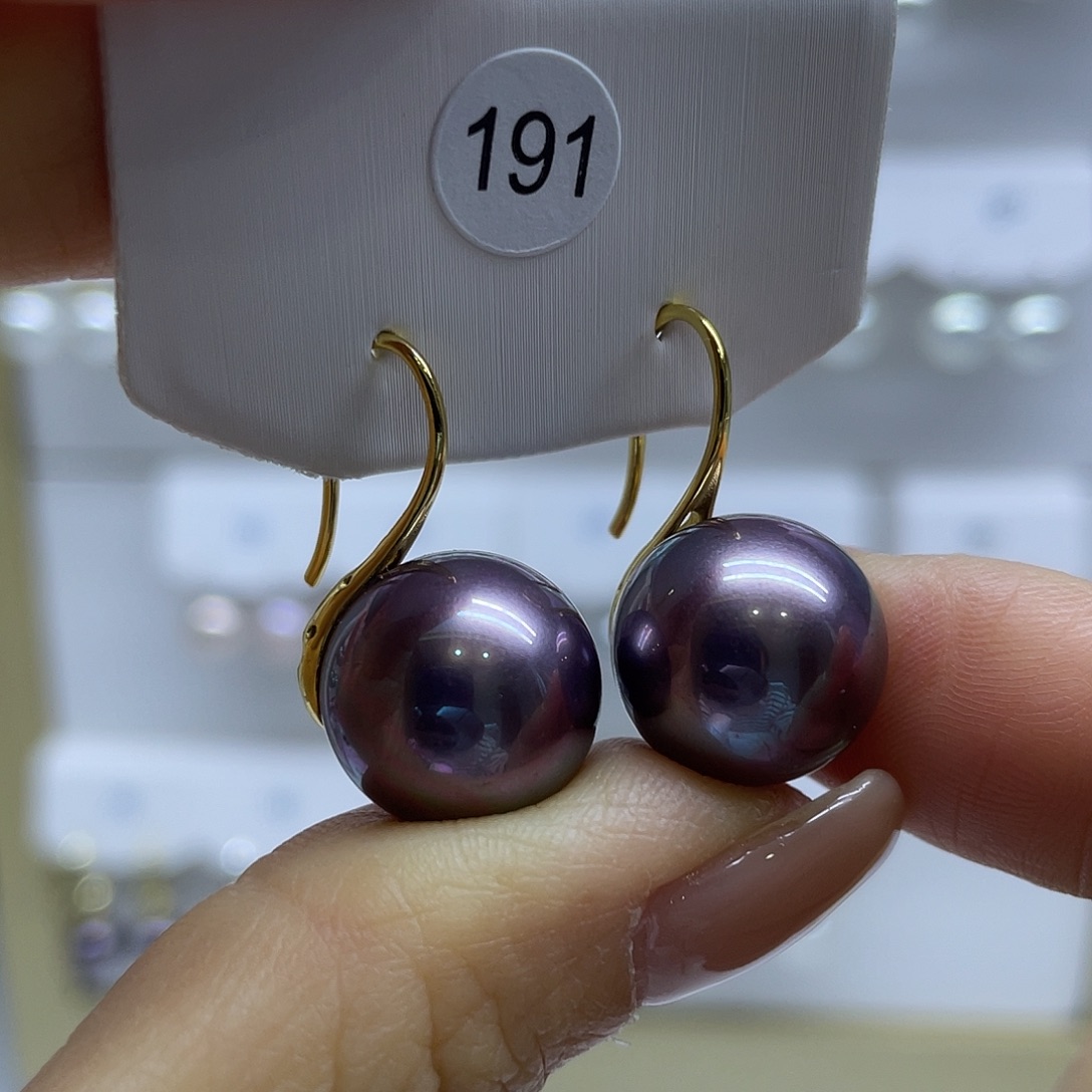 银S925镶嵌耳饰淡水珍珠