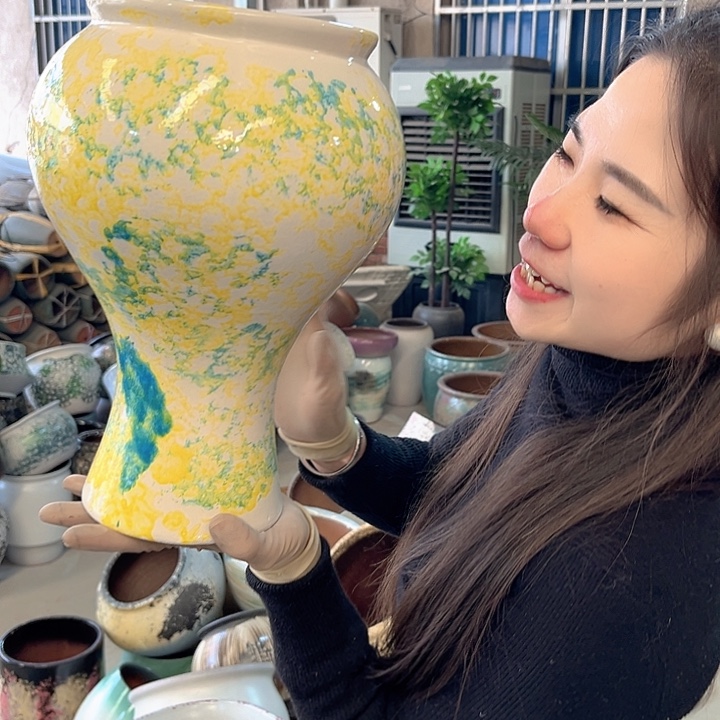 正品口16高29花盆……