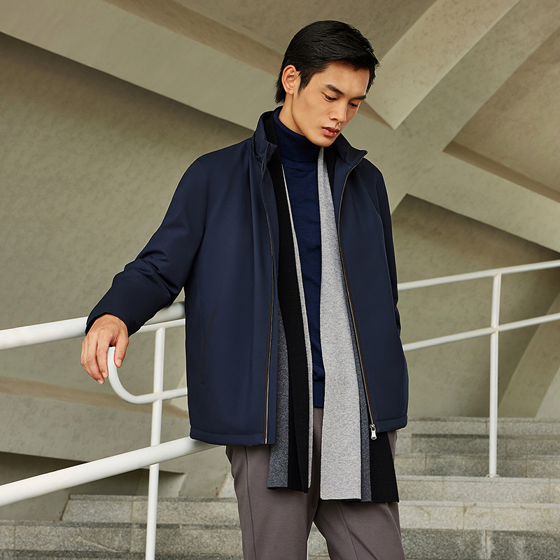 【90白鹅绒＋立领可脱帽】25秋冬新琥珀风新升级男商务鹅绒服羽绒服