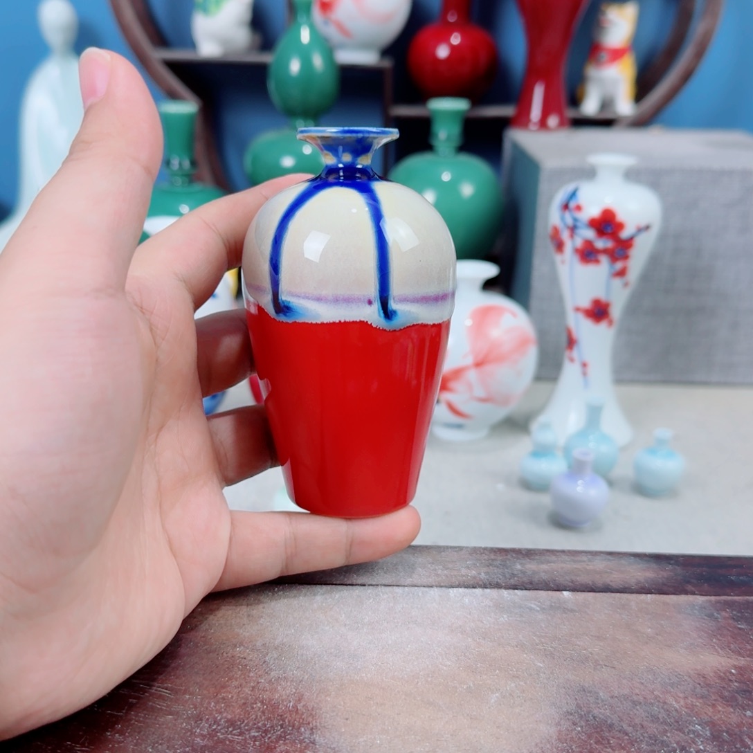 陶瓷手工小花器摆件