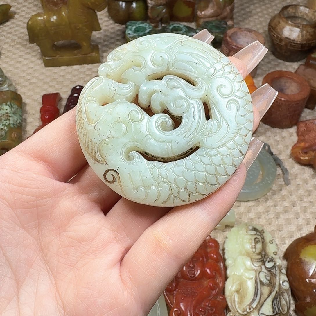 白玉菩提吊坠挂件