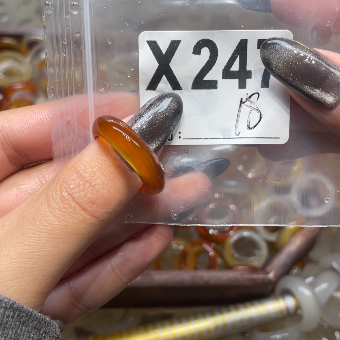 玛瑙/玉髓未镶嵌戒指247