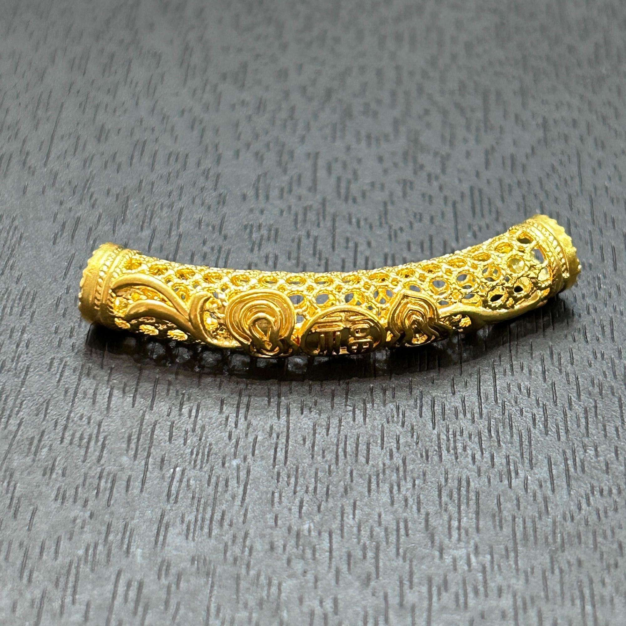 【木子专享】足金999投资金攒黄金福禄弯管ZBHJD1479克重多退少补