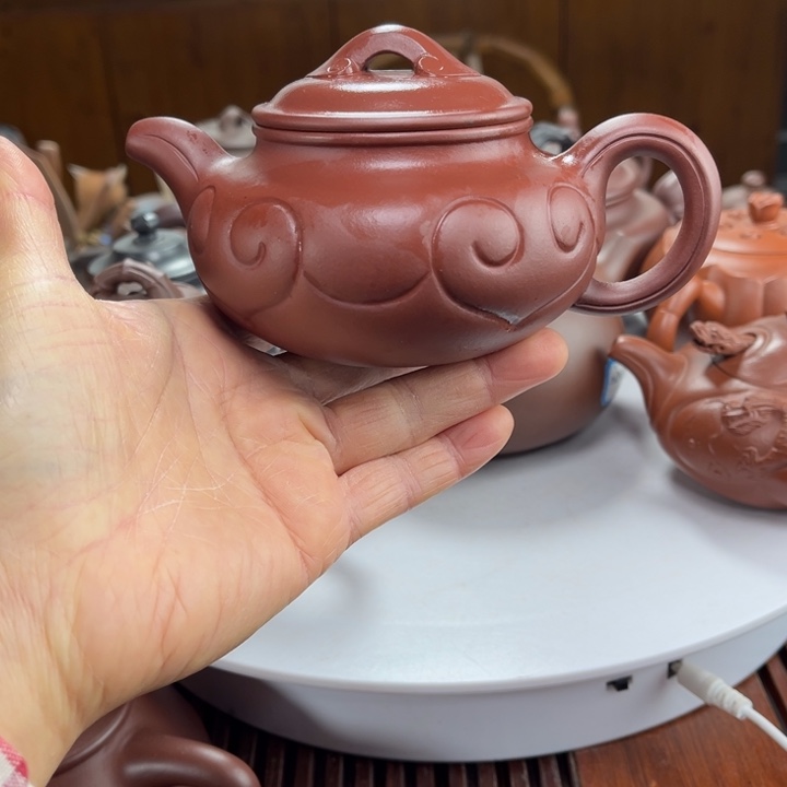 茶壶紫砂紫砂花茶