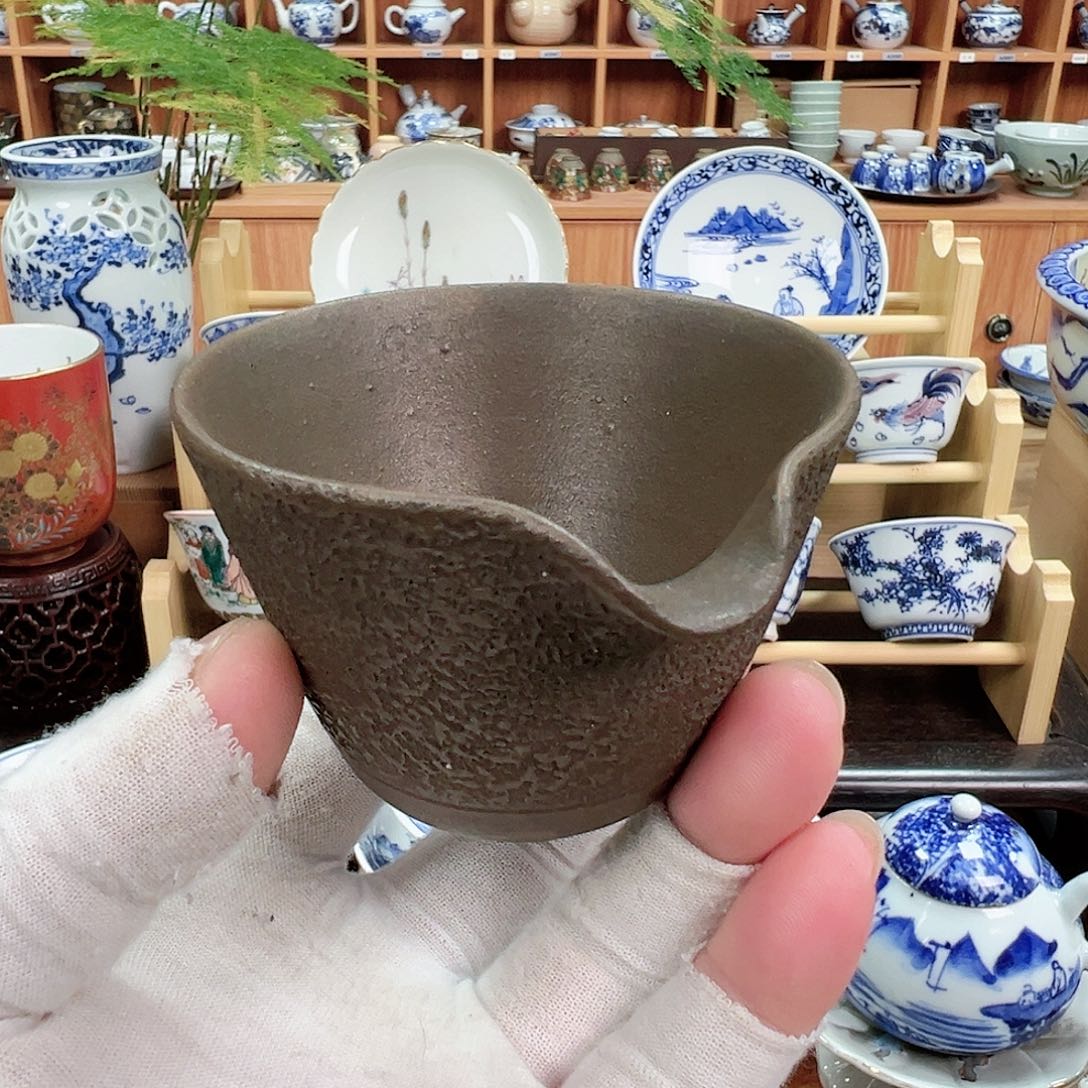 柴窑茶具茶壶茶杯备前公道杯