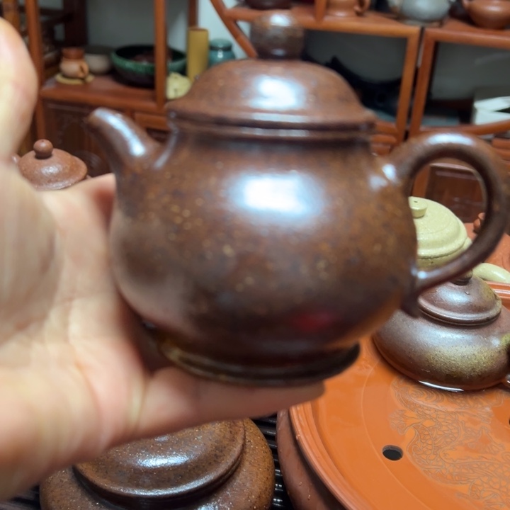 茶壶紫砂宜兴原矿金丝楠木