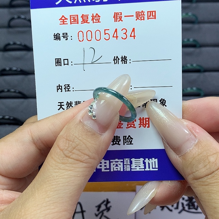 翡翠戒圈未镶嵌         5434