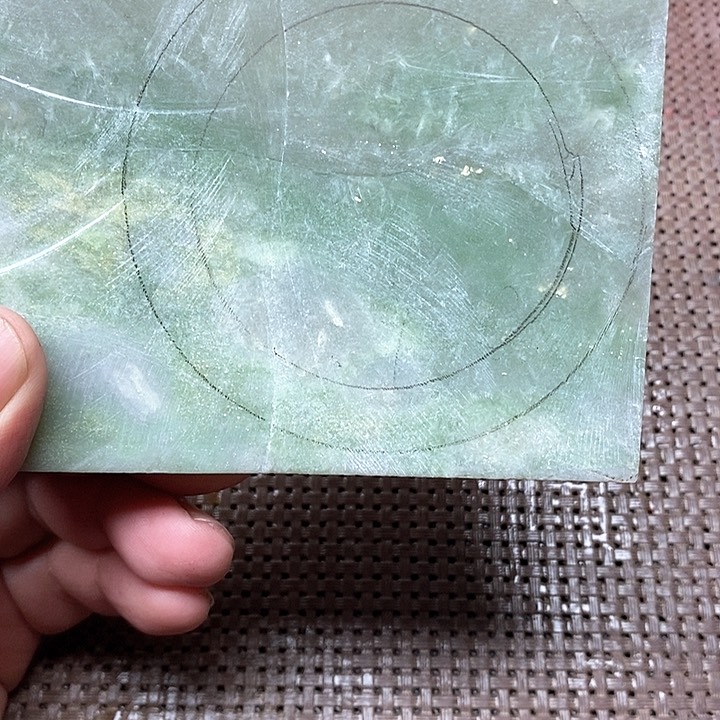 和田玉未镶嵌手镯紫*香手镯定制