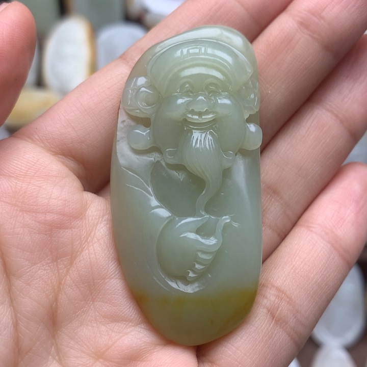 和田玉未镶嵌颈饰