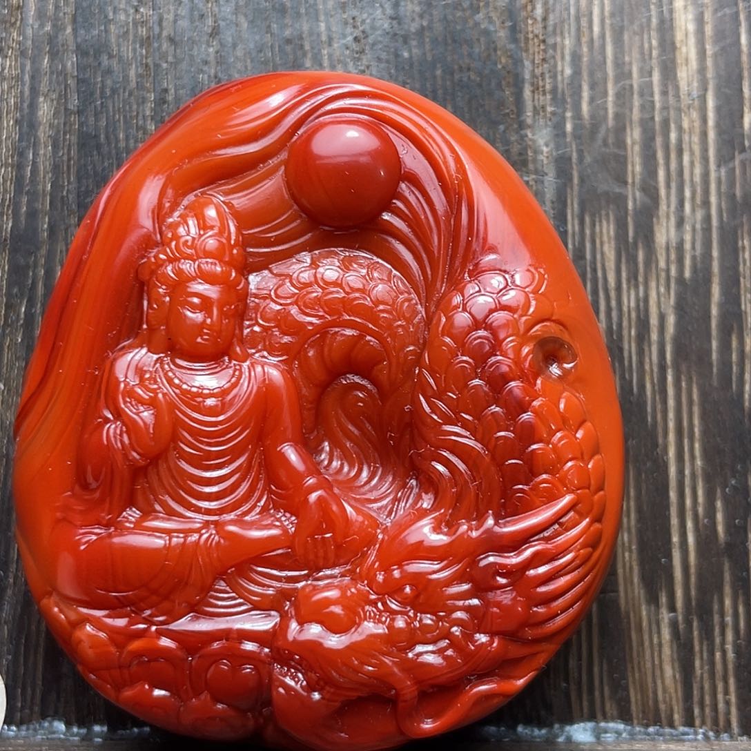 南红玛瑙吊坠(不含链)未镶嵌C***哥