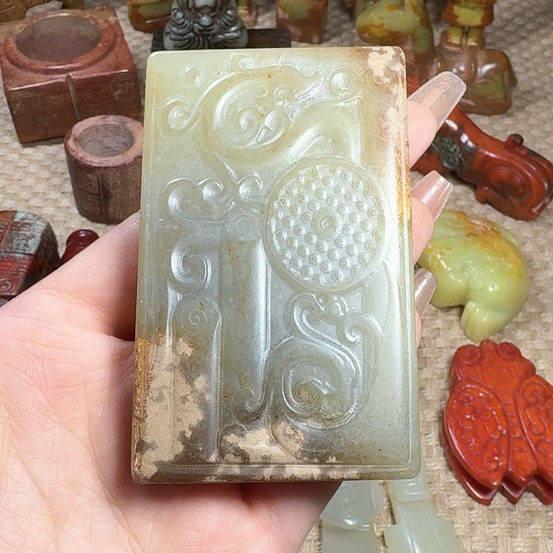 白玉菩提吊坠挂件