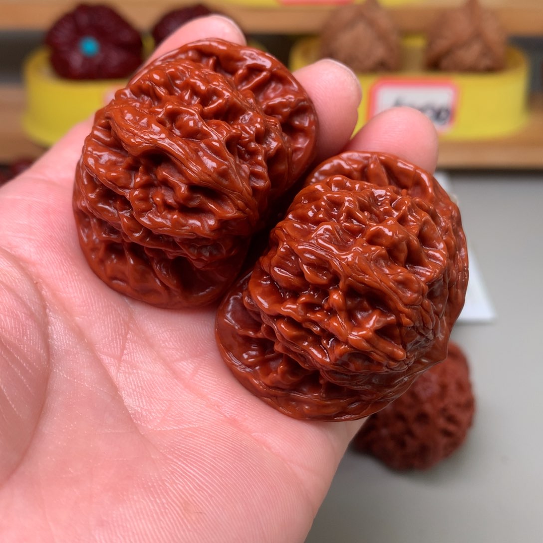 文玩核桃把件虎头