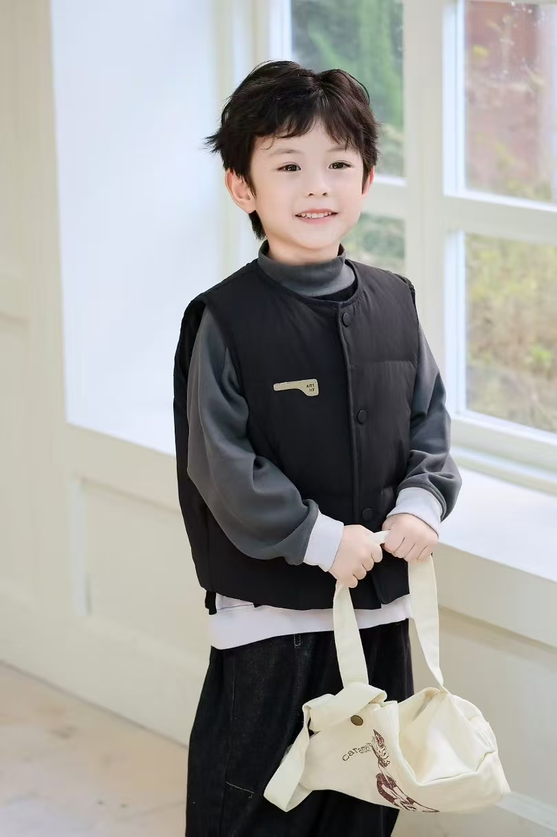 【新疆包邮】羽绒加厚冬季薄款休闲常规款轻薄马甲亲子装