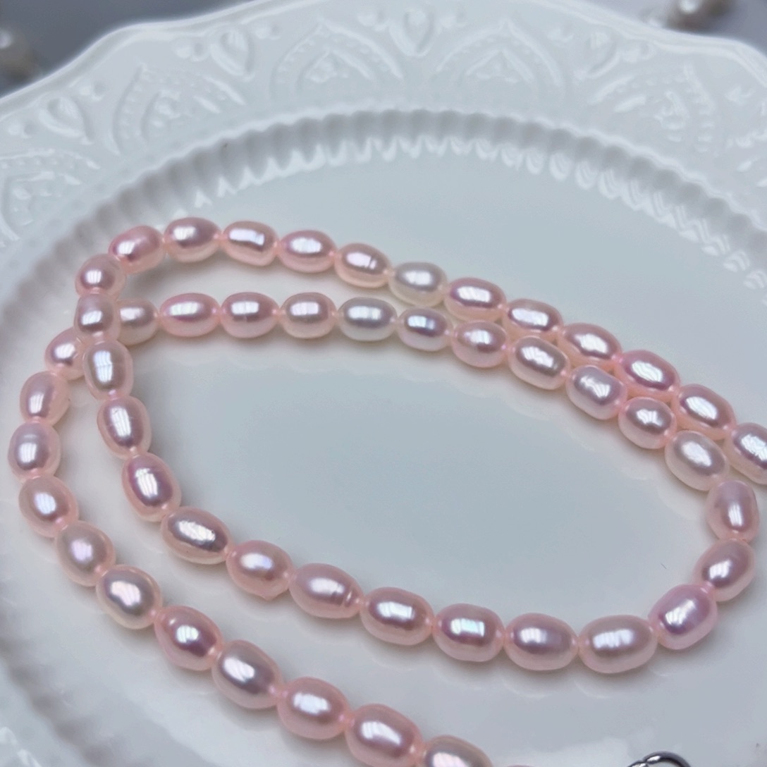 淡水珍珠颈饰银S925镶嵌