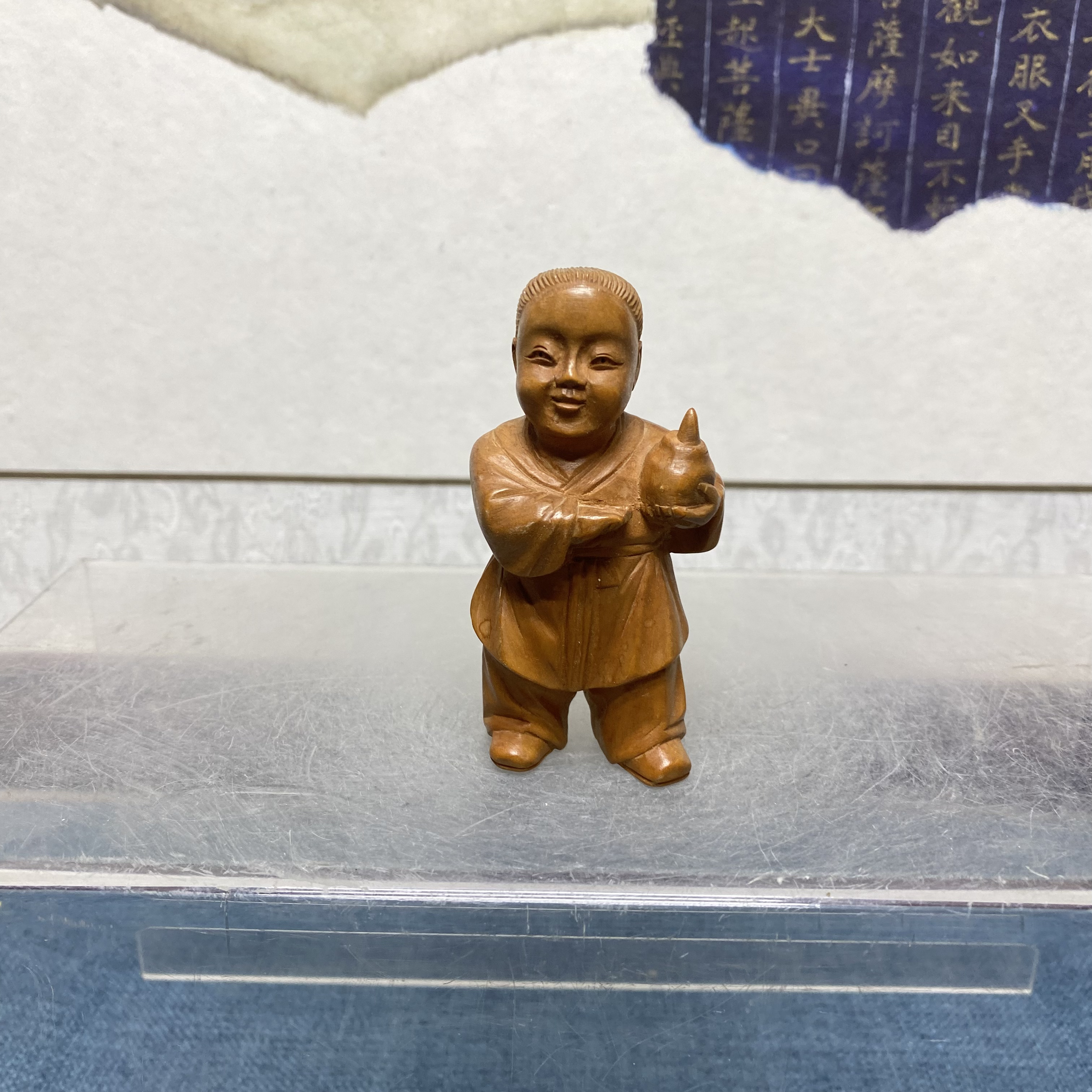 民国黄杨木人物木雕摆件22/古董收藏/KC20250123008
