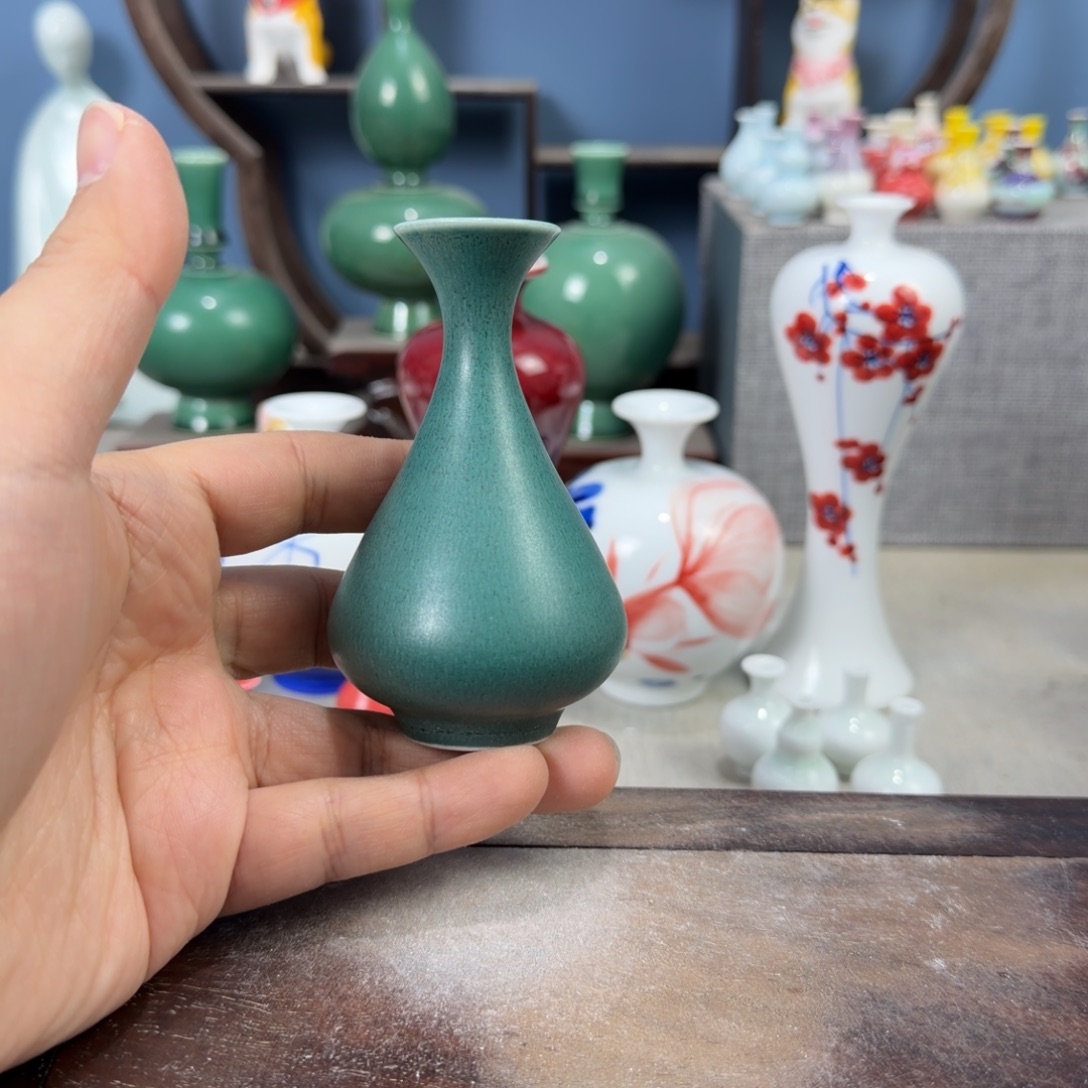 陶瓷手工小花器摆件