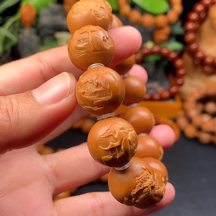 橄榄核手串/手链山水17