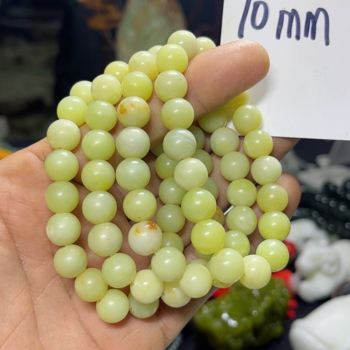 蛇纹石玉手串未镶嵌