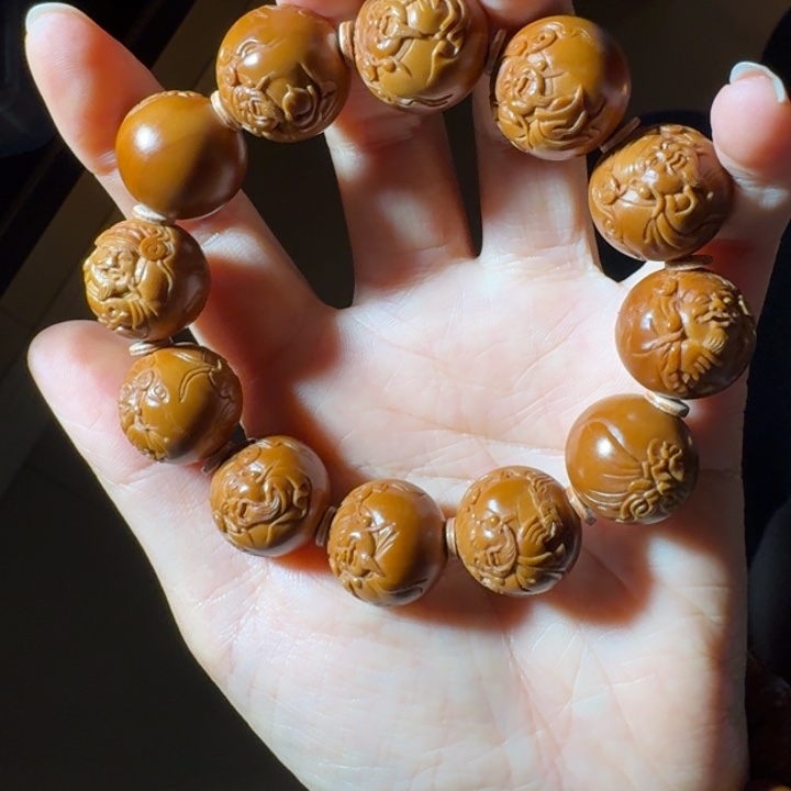 橄榄核手串/手链?****?橄榄核雕