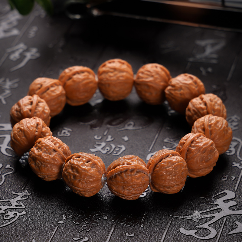 蛤蟆背纹【吉曜22-23mm】精品核桃手串